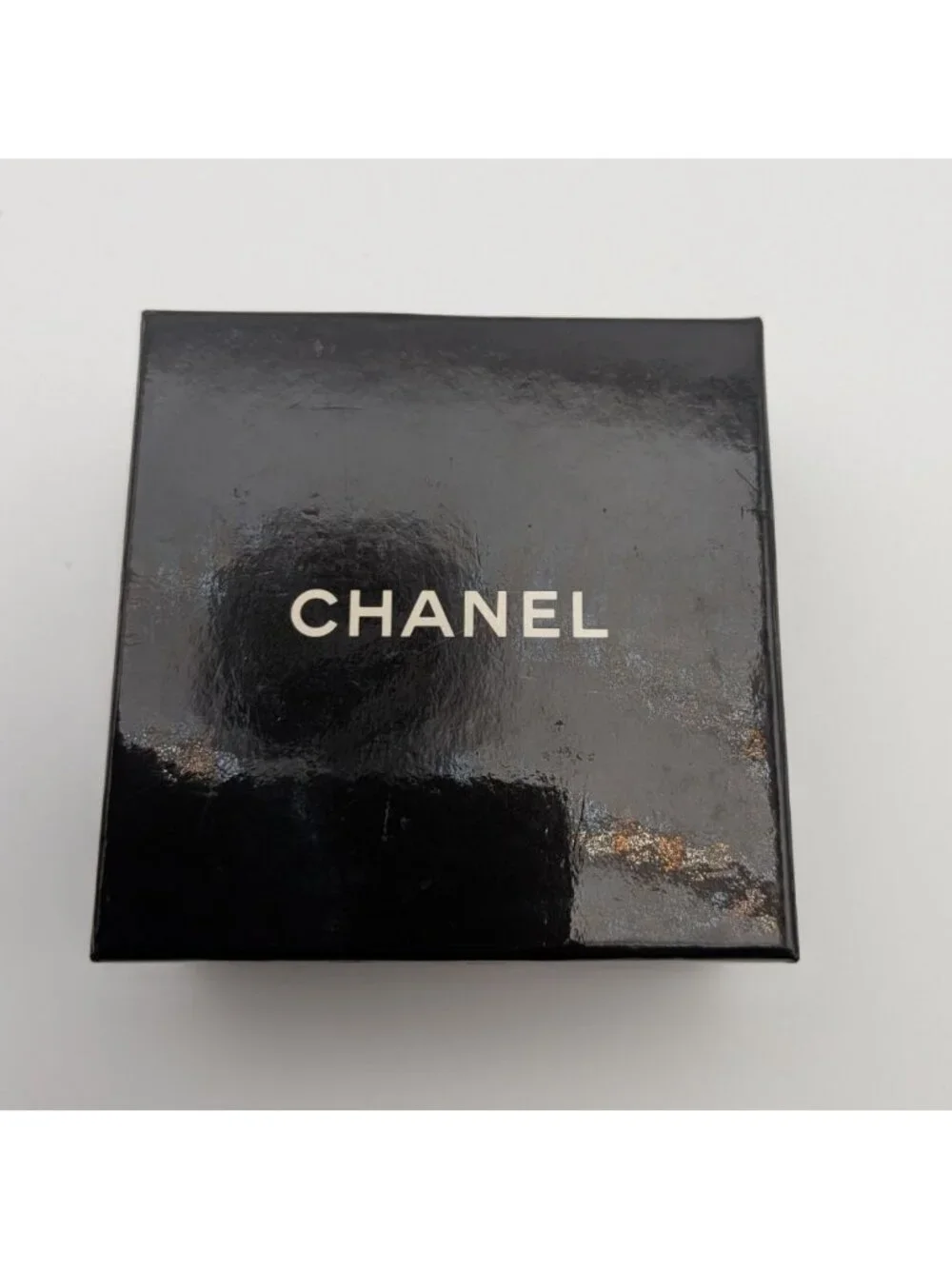 Chanel Brooch CC Logo Twisted Rope Sheer Clover Gold 28 Vintage